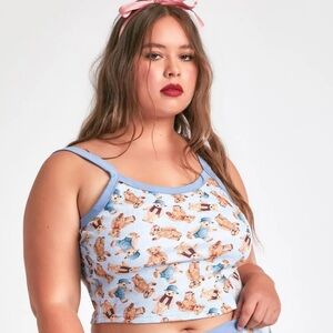 Dolls Kill dELiAs Teddy Bear Crop Tank Top
